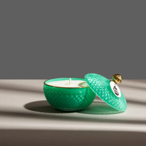 Lumânare parfumată în Bombonieră Baby Elegance turcoaz royal