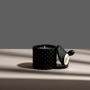 Lumânare parfumată în bombonieră baby Boem negru mat