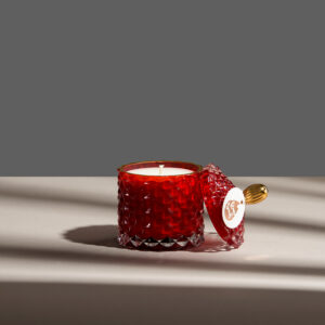 Lumânare parfumată în bombonieră Baby Boem Roșu royal