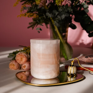 Lumânare parfumată în vas din piatră semiprețioasă Onyx