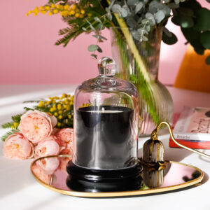 Lumânare parfumată în vas Cloche Mic Negru