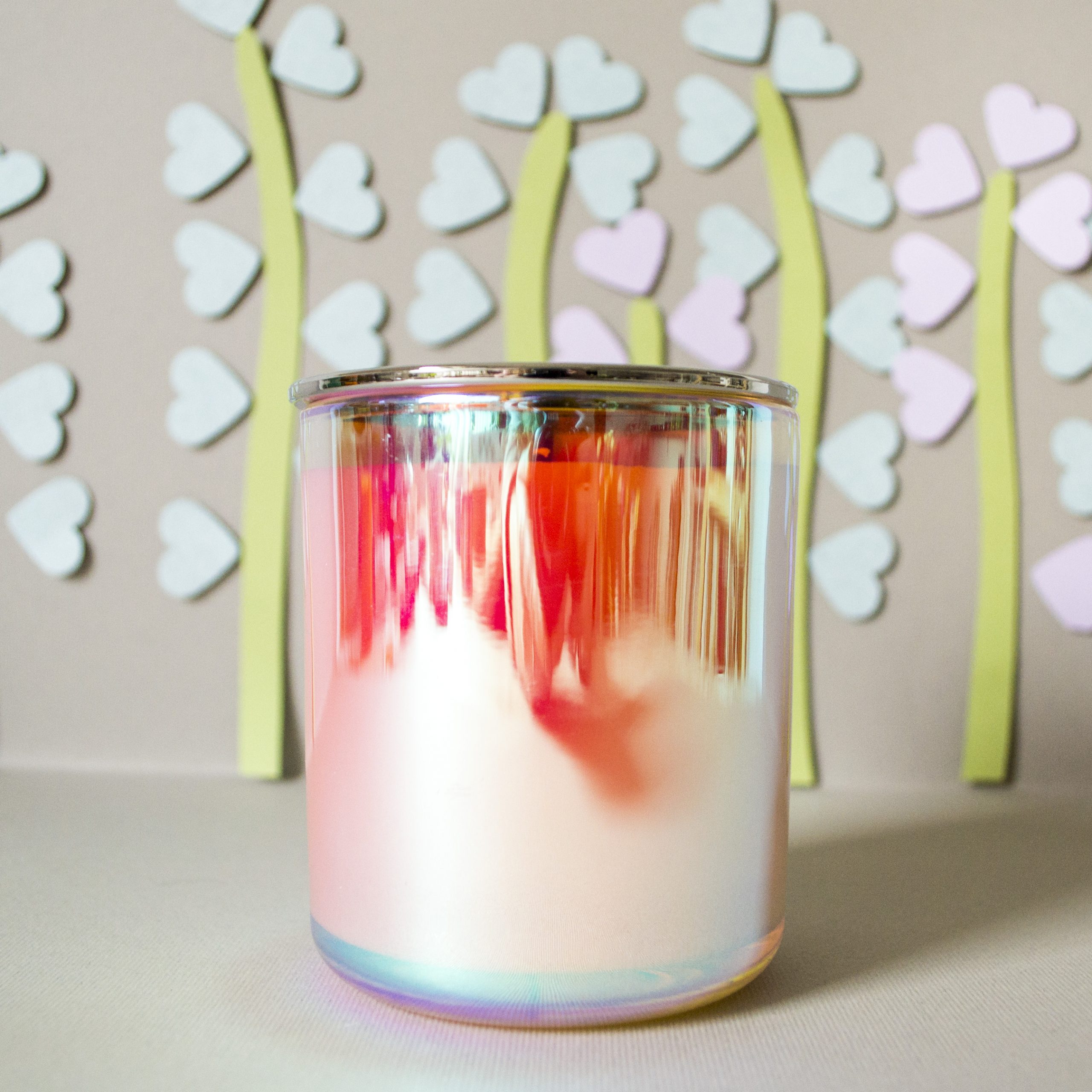 Lumânare parfumată cu Bujori Catifelați în pahar Vogue magic - imagine 3