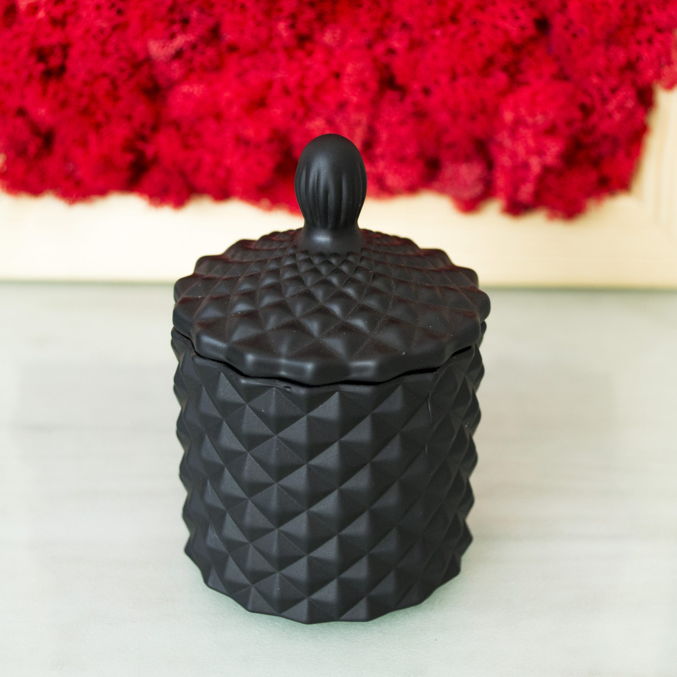 Lumânare parfumată în bombonieră baby Boem negru mat - imagine 3