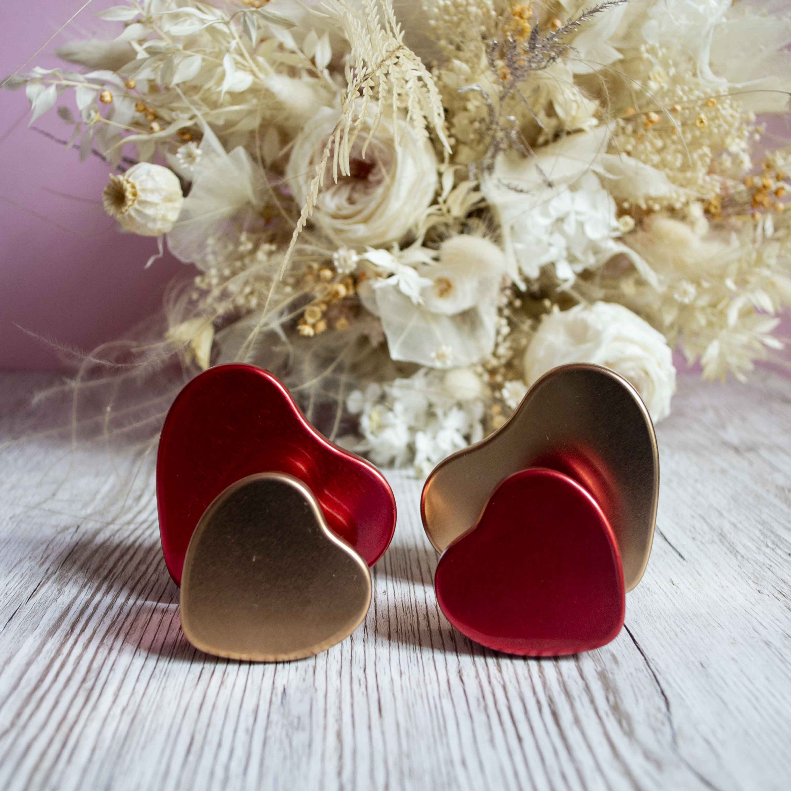 50 de lumânări parfumate în inimioară metalică - imagine 6