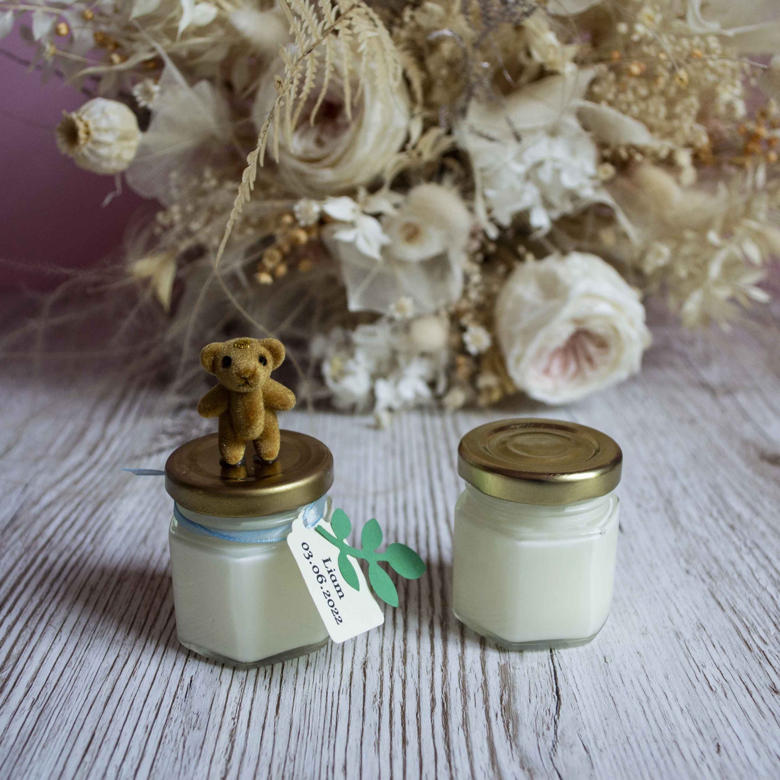 50 de mărturii parfumate în borcănel din sticlă 50ml - imagine 2