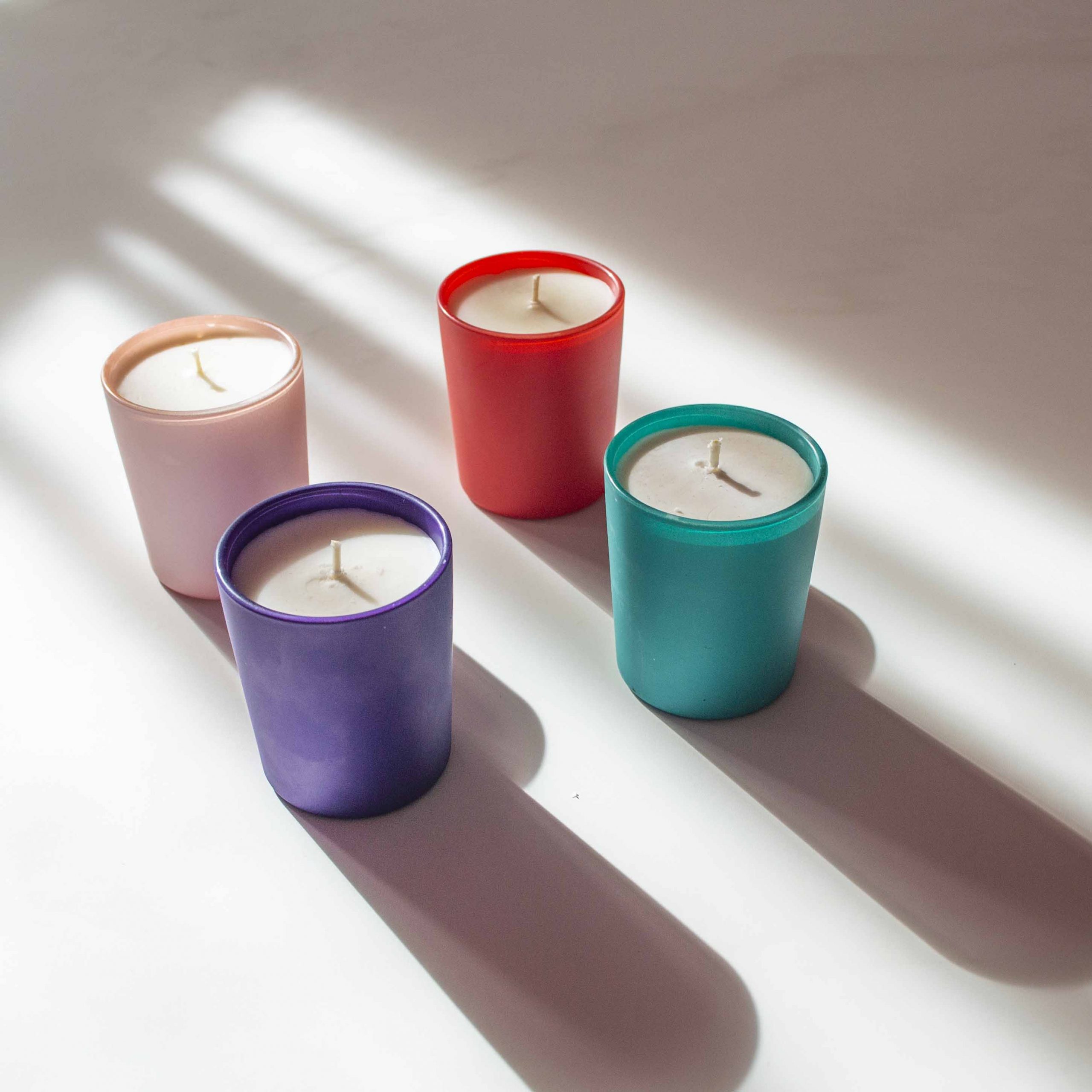 Lumânare parfumată în Minipahar turcoaz - imagine 2