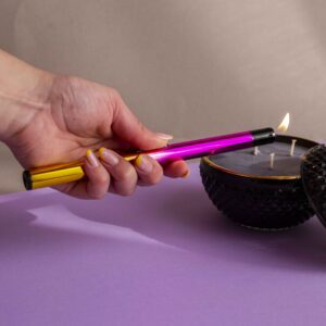 Aprinzător baghetă roz cu auriu