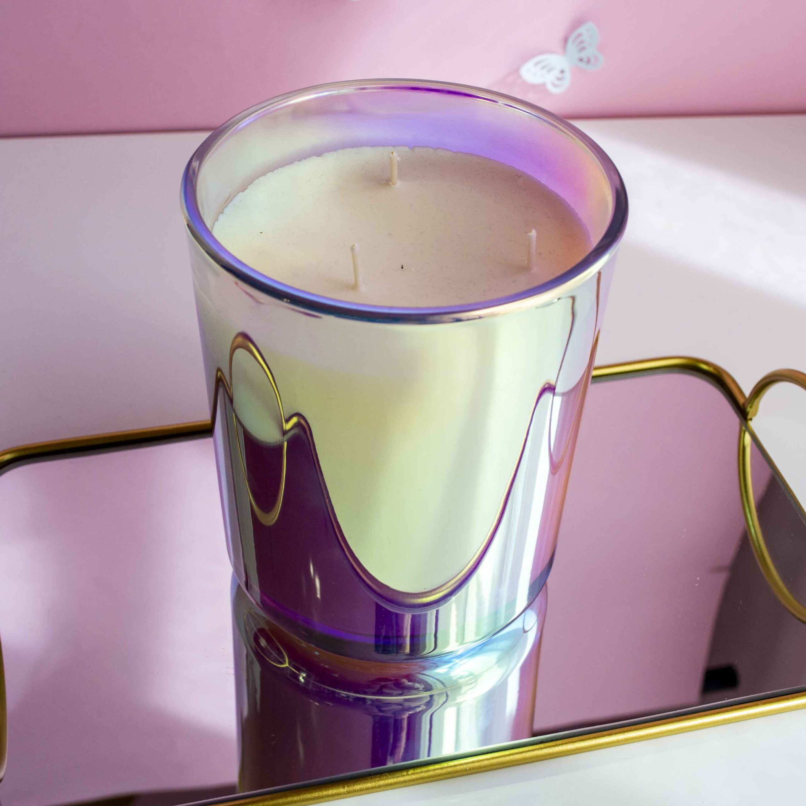 Lumânare parfumată în Vas Vogue XXL iridescent magic - imagine 2