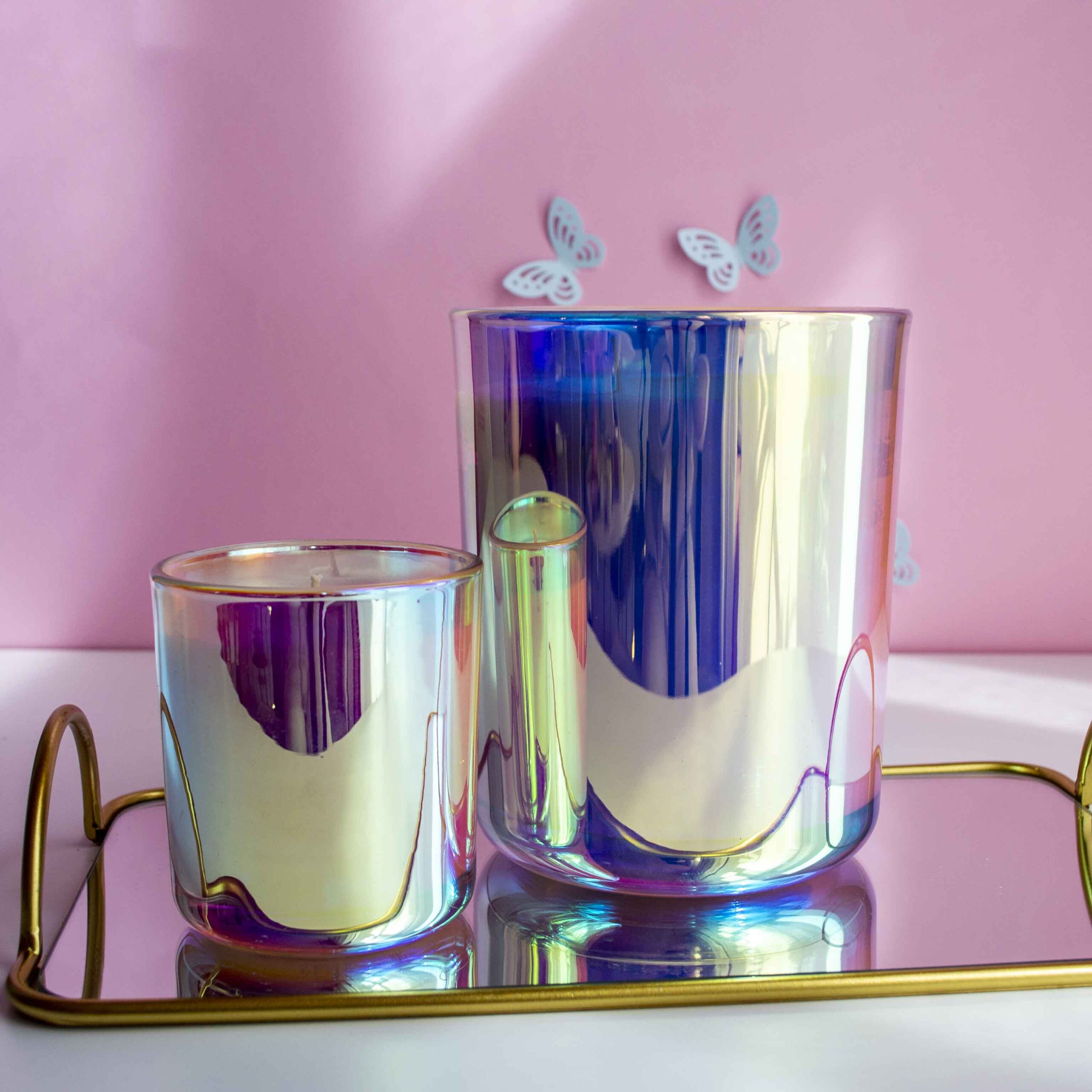 Lumânare parfumată în Vas Vogue XXL iridescent magic - imagine 3