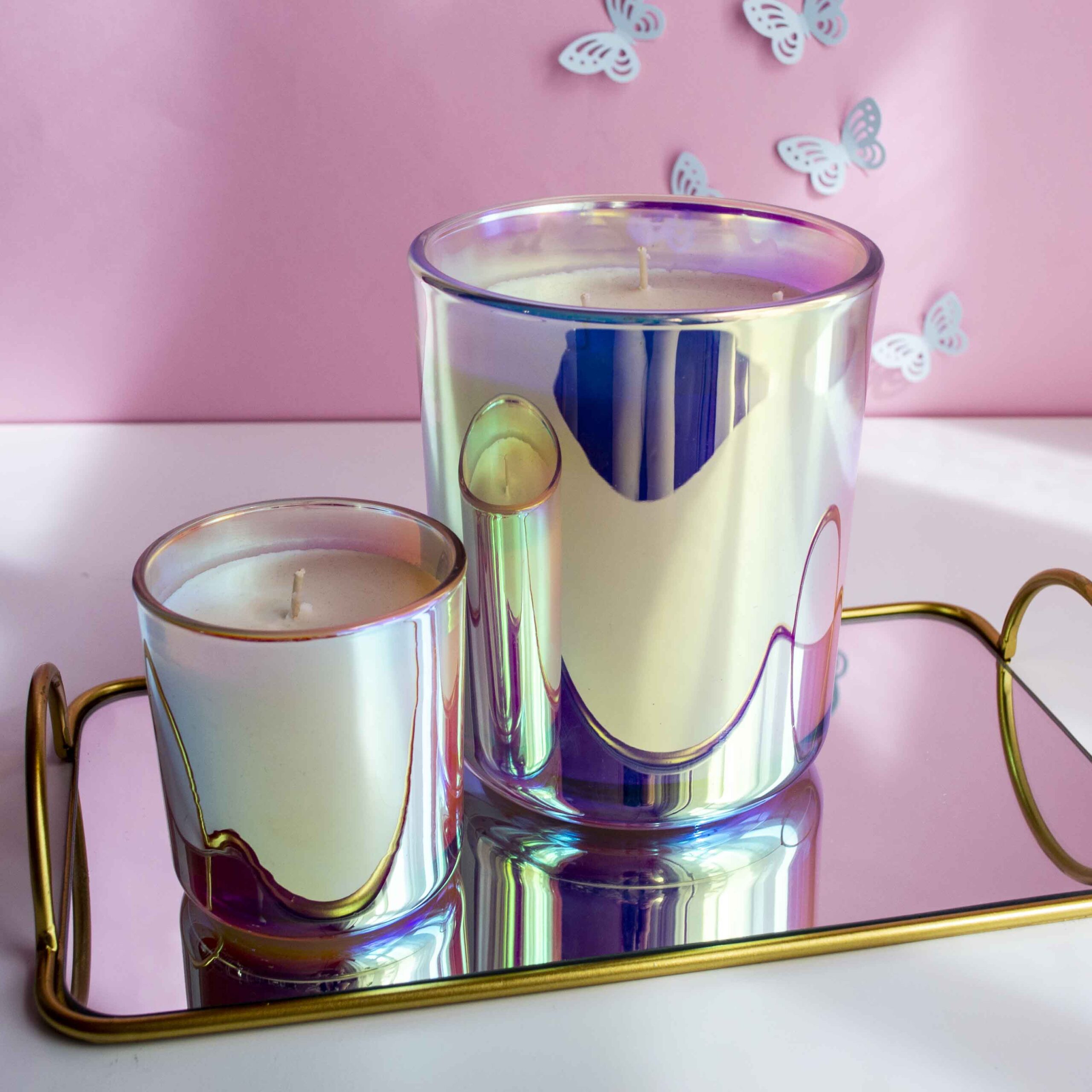 Lumânare parfumată în Vas Vogue XXL iridescent magic - imagine 4