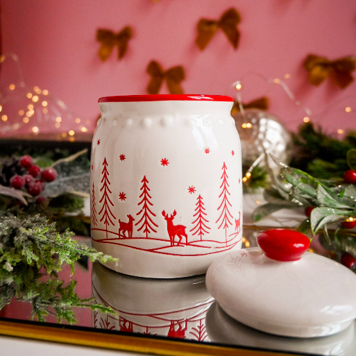 Lumânare parfumată cu Bucurie de iarnă în vasul bunicii - imagine 4