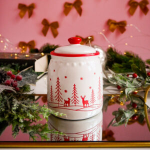 Lumânare parfumată cu Bucurie de iarnă în vasul bunicii