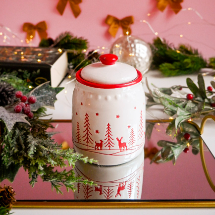 Lumânare parfumată cu Bucurie de iarnă în vasul bunicii - imagine 6