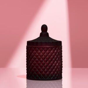 Lumânare parfumată în bombonieră Boem burgundy