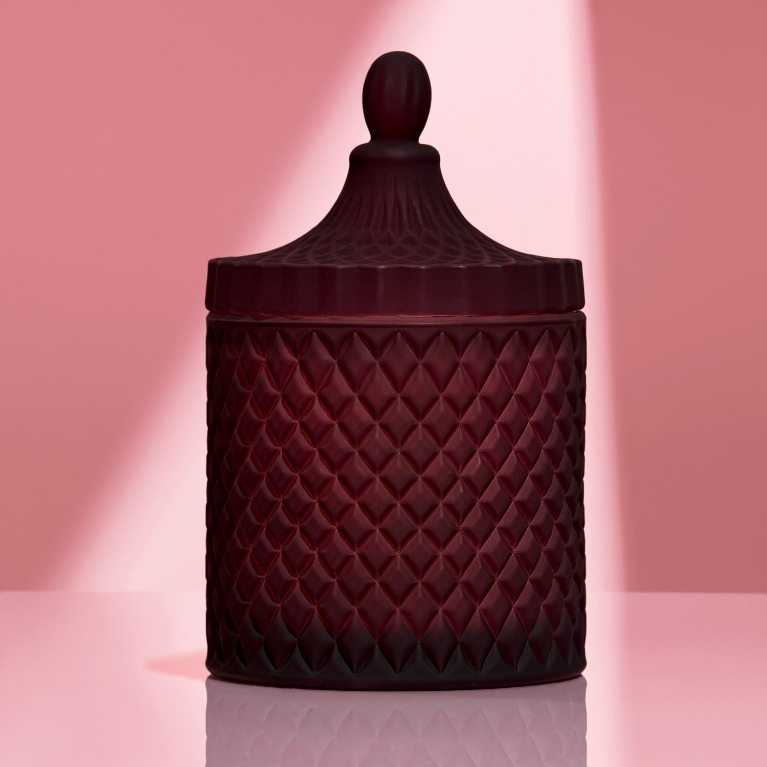 Lumânare parfumată în Bombonieră boem XL Burgundy mat