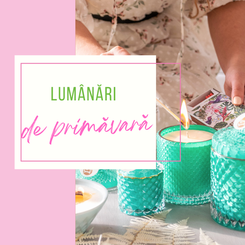 lumânări parfumate de primăvară