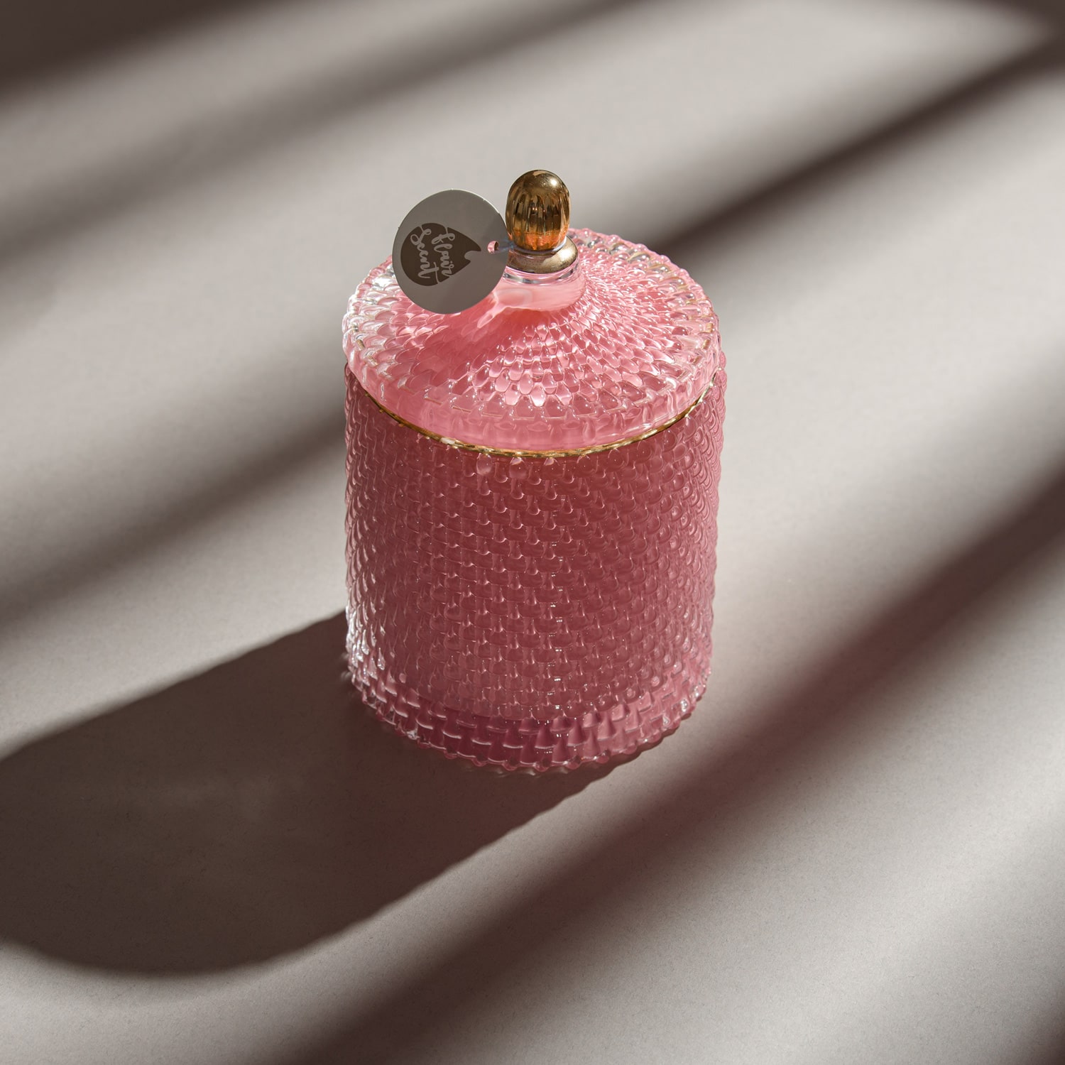 Lumânare parfumată în Bombonieră Picături roz royal - imagine 2