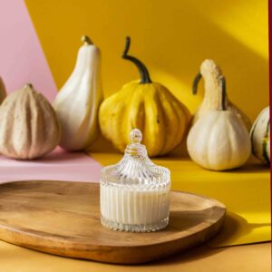 Lumânare parfumată de primăvară în bombonieră Carusel