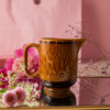 Lumânare artizanală în sosieră de ceramică cu aromă de Pâine caldă