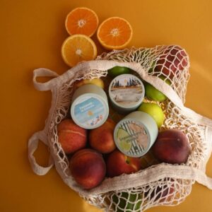 Lumânare parfumată din Colecția cutie de călătorie rezistentă verde pastel 100g